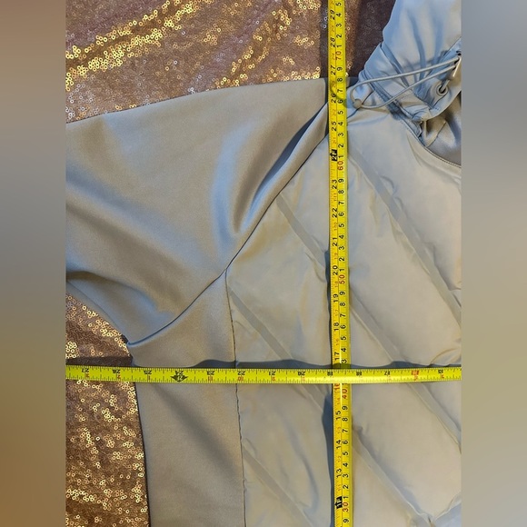 Athleta Womens Inlet Down Quilted Puffer Hooded Jacket In Tinsel Purple Size 2X - Picture 13 of 13